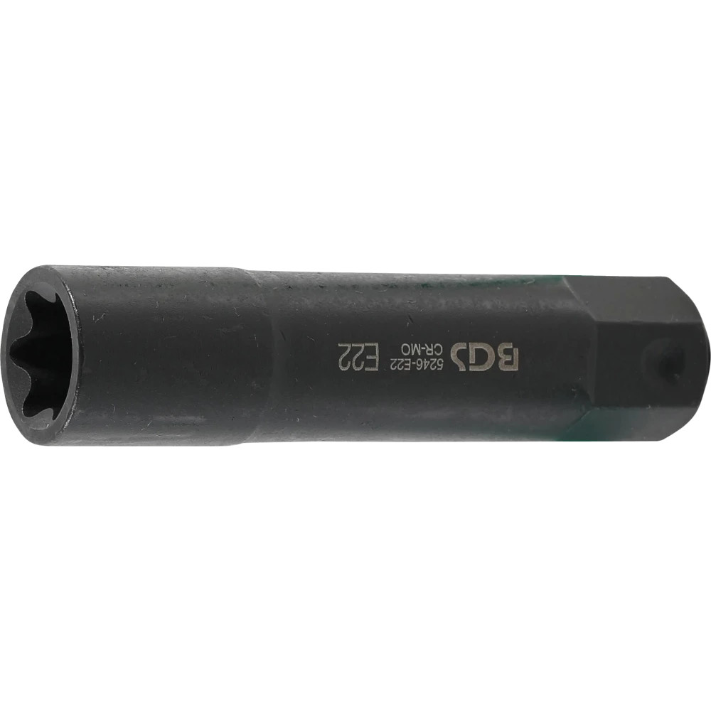 Douille de clé à douilles, profil E, extra longue | 22 mm | E22