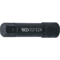 Douille de clé à douilles, profil E, extra longue | 22 mm | E24