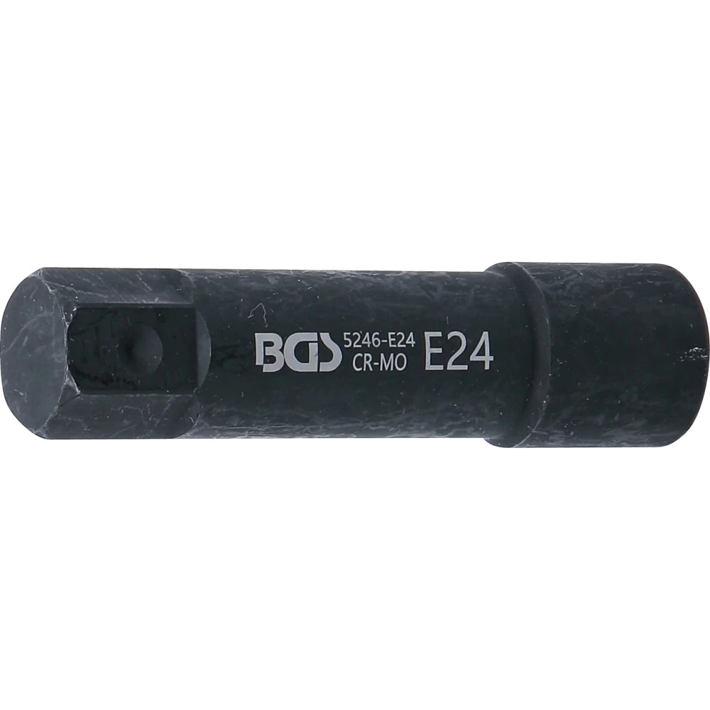 Douille de clé à douilles, profil E, extra longue | 22 mm | E24
