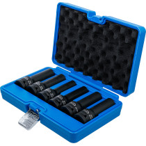 Jeu de douilles à choc, profil E, douze pans | 20 mm (3/4") | 6 pièces