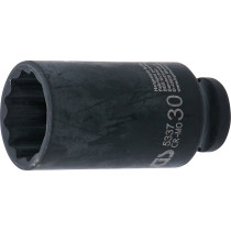 Douille à choc, douze pans, longue | 12,5 mm (1/2") | 30 mm