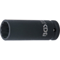 Douille à choc, douze pans, longue | 12,5 mm (1/2") | 21 mm