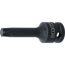 Douille à embouts à choc | longueur 75 mm | 12,5 mm (1/2") | profil T (pour Torx) T55