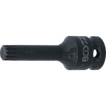 Douille à embouts à choc | longueur 75 mm | 12,5 mm (1/2") | denture multiple intérieure (pour XZN) M12