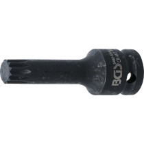 Douille à embouts à choc | longueur 78 mm | 12,5 mm (1/2") | denture multiple intérieure (pour XZN) M14