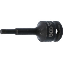 Douille à embouts à choc | longueur 75 mm | 12,5 mm (1/2") | denture multiple intérieure (pour XZN) M5