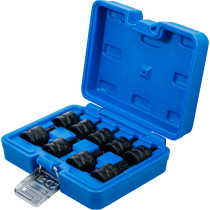 Douille à embouts à choc | 12,5 mm (1/2") | profil T (pour Torx) T20 - T70 | 9 pièces