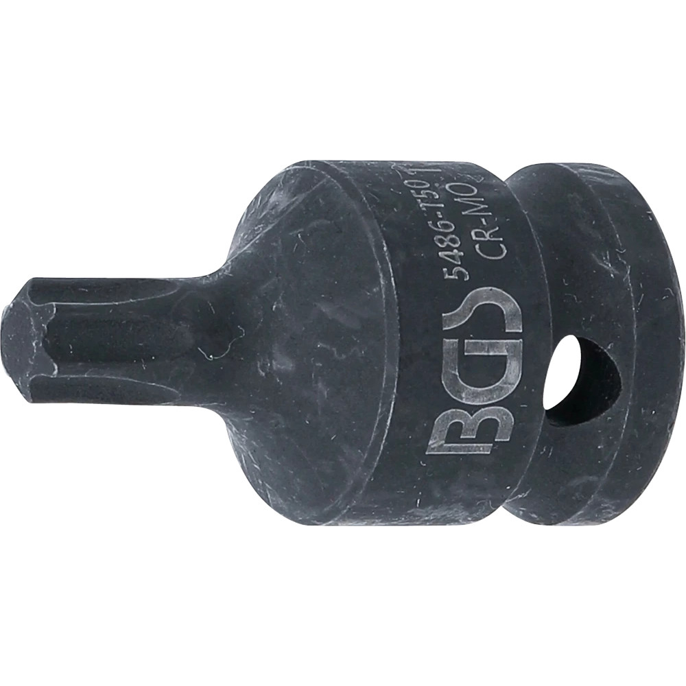 Douille à embouts à choc | longueur 42 mm | 12,5 mm (1/2") | profil T (pour Torx) T50
