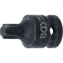 Douille à embouts à choc | longueur 42 mm | 12,5 mm (1/2") | profil T (pour Torx) T55
