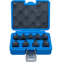 Douille à embouts à choc | 12,5 mm (1/2") | denture multiple intérieure (pour XZN) M4 - M16 | 9 pièces