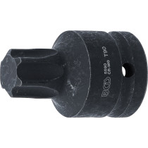 Douille à embouts de puissance | longueur 60 mm | 20 mm (3/4") | Profil T (pour Torx) T90