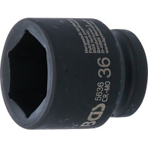 Douille à choc, six pans | 20 mm (3/4") | 36 mm