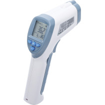 Thermomètre de fièvre de front | sans contact, infrarouge | pour mesure de personnes et d’objets | 0 - 100°
