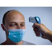 Thermomètre de fièvre de front | sans contact, infrarouge | pour mesure de personnes et d’objets | 0 - 100°