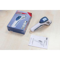 Thermomètre de fièvre de front | sans contact, infrarouge | pour mesure de personnes et d’objets | 0 - 100°