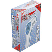 Thermomètre de fièvre de front | sans contact, infrarouge | pour mesure de personnes et d’objets | 0 - 100°
