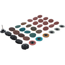 Jeu de disques/plateaux abrasifs | Ø 50 mm | 35 pièces
