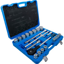 Coffret de douilles douze pans | 20 mm (3/4") | 21 pièces