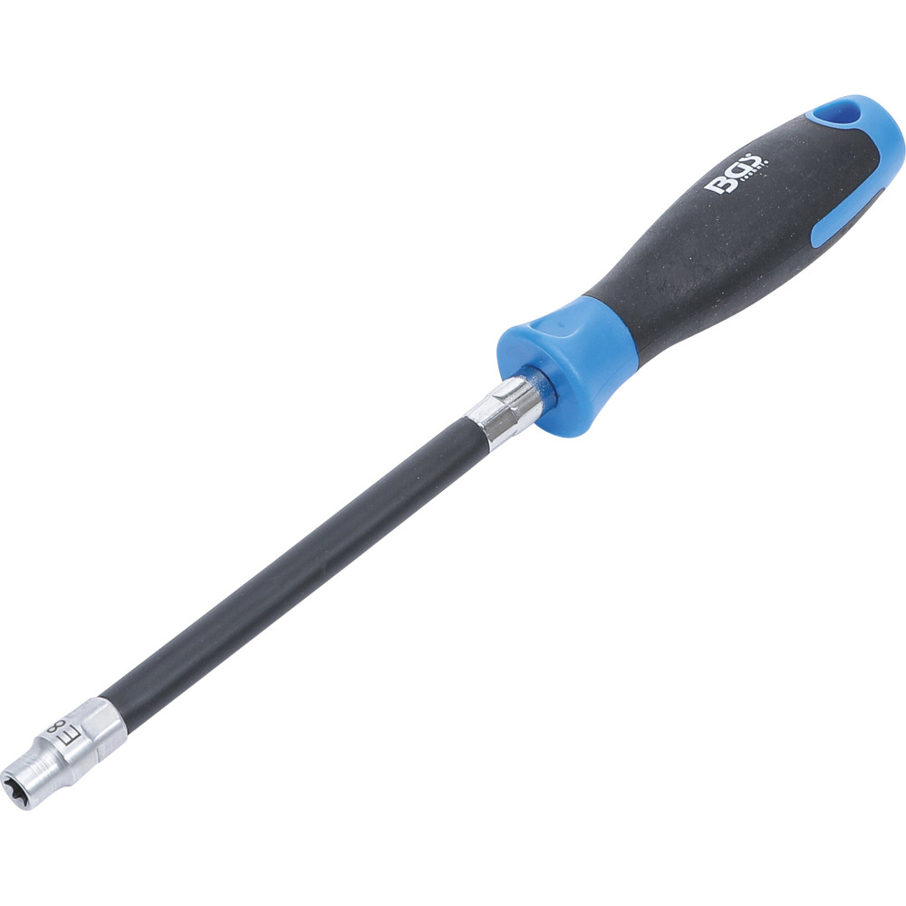 Tournevis flexible avec poignée ronde | profil E8 | longueur de lame 150 mm