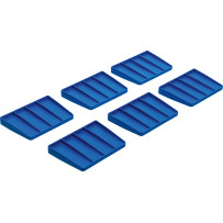 Languettes de séparation pour caisse porte-outils | matière plastique | 6 pièces