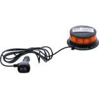 Lampe de signalisation panoramique | jaune | avec aimant | 12 V / 24 V | Ø 130 mm