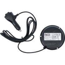 Lampe de signalisation panoramique | jaune | avec aimant | 12 V / 24 V | Ø 130 mm