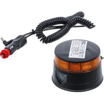 Lampe de signalisation panoramique à batterie | jaune | avec aimant | 12 V / 24 V | Ø 130 mm