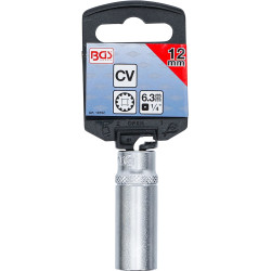 Douille pour clé, Gear Lock, longue | 6,3 mm (1/4") | 12 mm