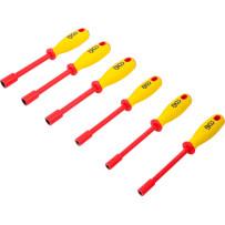 Jeu de tournevis VDE à douilles | six pans | 5,5 - 12 mm | 6 pièces