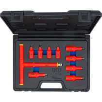 Jeu de douilles à embouts VDE | Empreinte carré femelle 10 mm (3/8") / 12,5 mm (1/2") | Six pans femelle 4 - 10 mm | 10 pièces