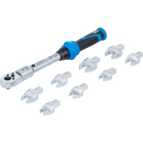 Jeu de clés dynamométriques | pour outils enfichables de 9 x 12 mm | 6 - 30 Nm | 10 pièces