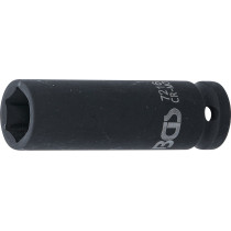 Douille à choc, six pans, longue | 12,5 mm (1/2") | 16 mm