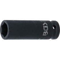 Douille à choc, six pans, longue | 12,5 mm (1/2") | 17 mm