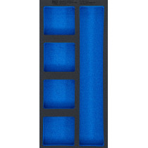 Insert de servante d'atelier 1/3, vide : 5 tablettes | 408 x 189 x 32 mm
