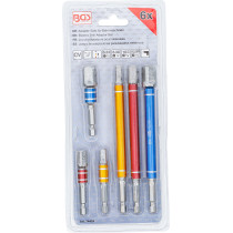 Jeu d’adaptateurs pour visseuses | couleurs | Hexagone mâle 6,3 mm (1/4") | Hexagone femelle 6,3 mm (1/4") / 10 mm (3/8") / 12,5