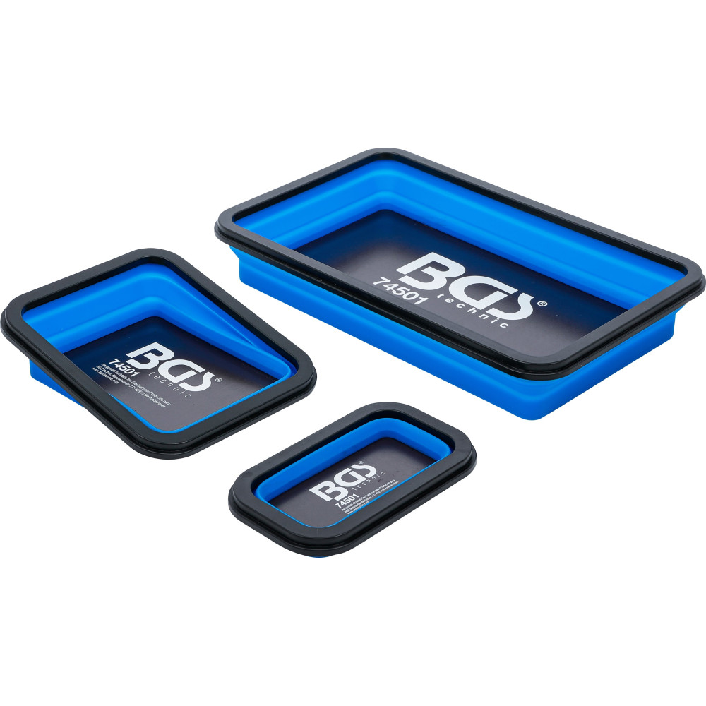 Jeu de coupelles magnétiques | silicone | pliable | 3 pièces