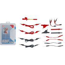 Assortiment de câbles de mesure et d’accessoires pour pointes de sondes | pour multimètre | 15 pièces