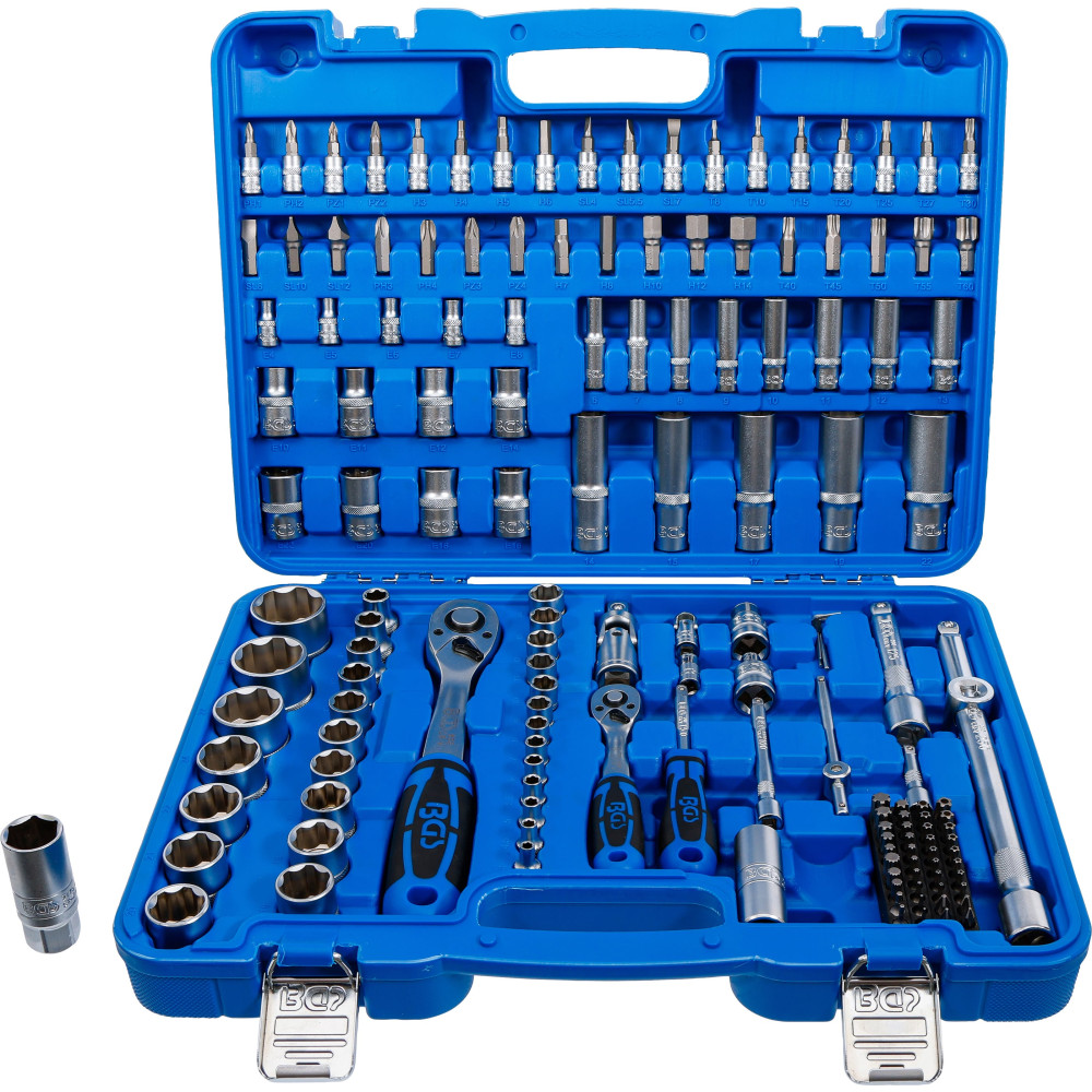Coffret de Douilles à profil ondulé | 6,3 mm (1/4") / 12,5 mm (1/2") | 150 pièces