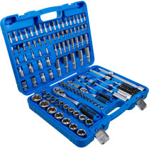 Coffret de Douilles à profil ondulé | 6,3 mm (1/4") / 12,5 mm (1/2") | 150 pièces