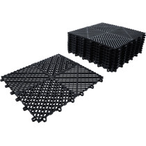 Jeu de carreaux en plastique | système de clic | 400 x 400 x 18 mm | 10 pcs.