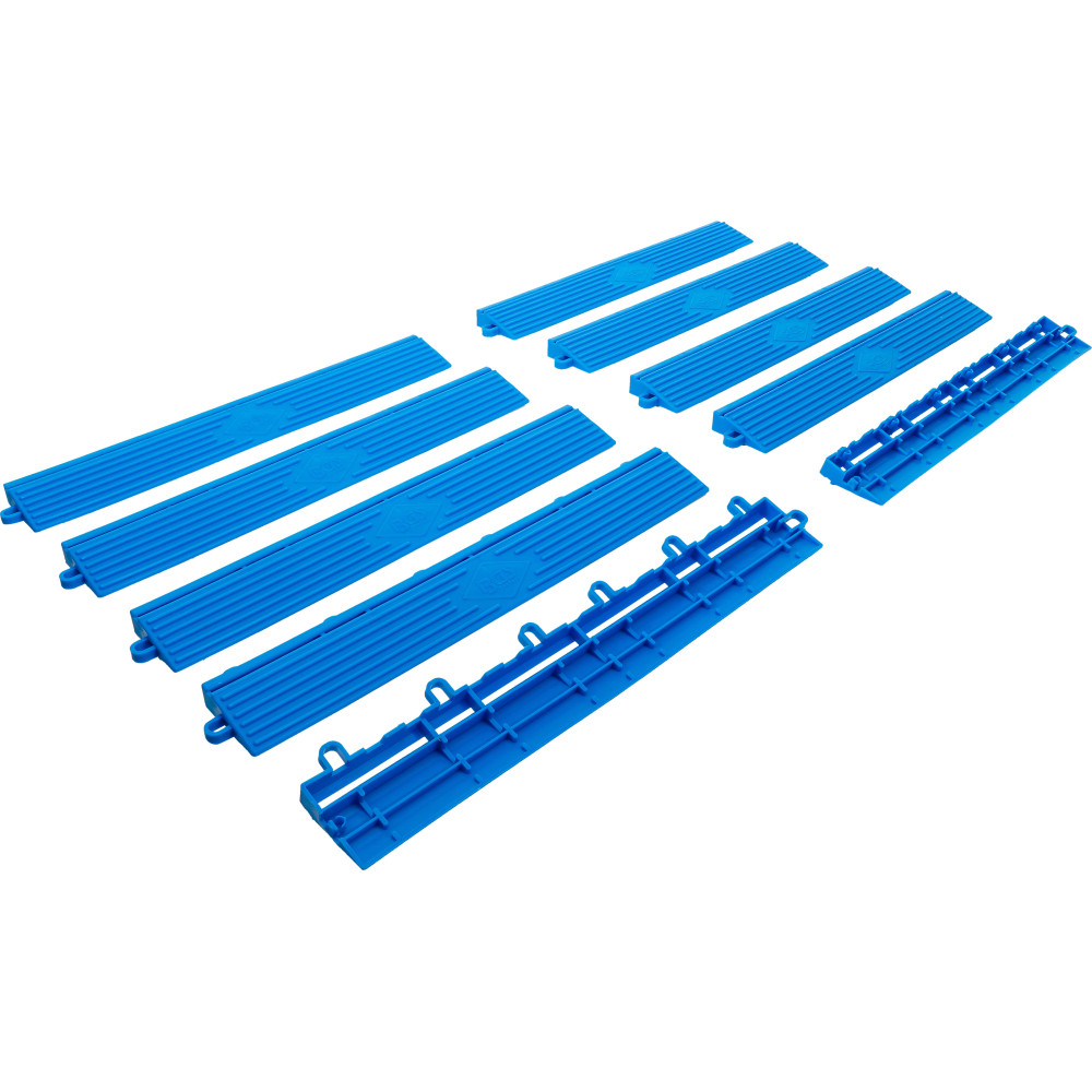 Jeu d’éléments de bord de carreaux en plastique | système de clic | 400 x 55 x 15 mm | 10 pcs.