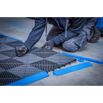 Jeu d’éléments de bord de carreaux en plastique | système de clic | 400 x 55 x 15 mm | 10 pcs.