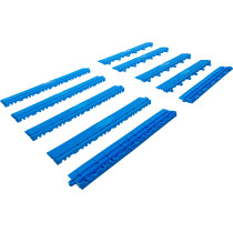 Jeu d’éléments de bord de carreaux en plastique | système de clic | 400 x 55 x 15 mm | 10 pcs.