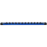 Rail de support pour 12 douilles de clé à douille | aimanté | pour 6,3 mm (1/4")