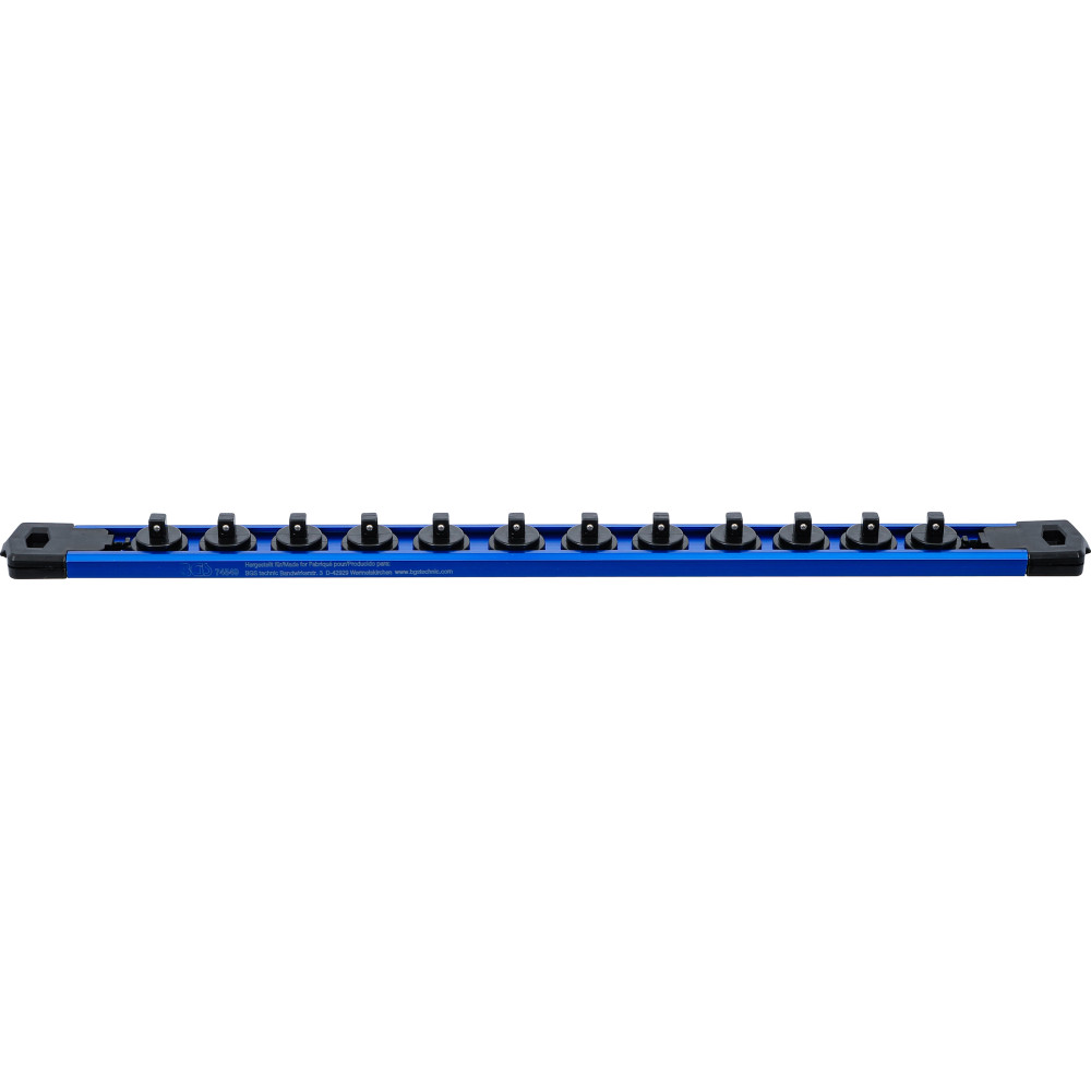 Rail de support pour 12 douilles de clé à douille | aimanté | pour 6,3 mm (1/4")
