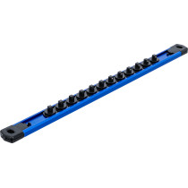 Rail de support pour 12 douilles de clé à douille | aimanté | pour 6,3 mm (1/4")
