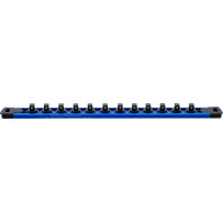 Rail de support pour 12 douilles de clé à douille | aimanté | pour 10 mm (3/8")