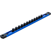 Rail de support pour 12 douilles de clé à douille | aimanté | pour 10 mm (3/8")