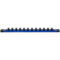 Rail de support pour 12 douilles de clé à douille | aimanté | pour 12,5 mm (1/2")