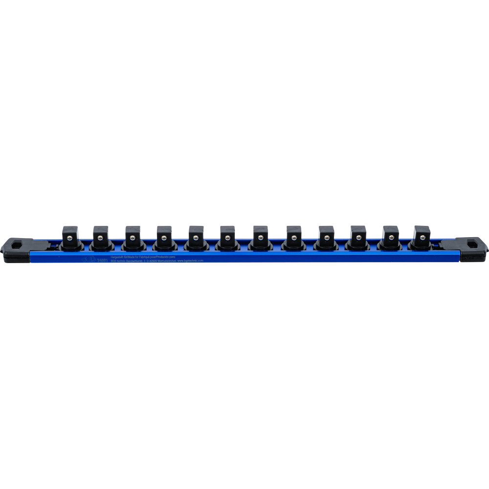 Rail de support pour 12 douilles de clé à douille | aimanté | pour 12,5 mm (1/2")